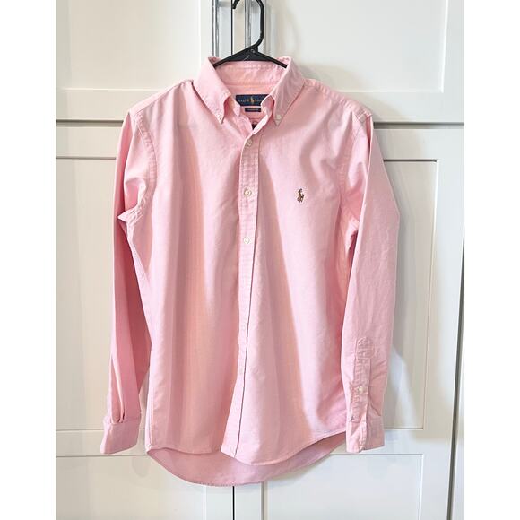 RALPH LAUREN Classic Fit Shirt Mens Sz S Button Down Long Sleeve Pony Oxford Red - Picture 6 of 11